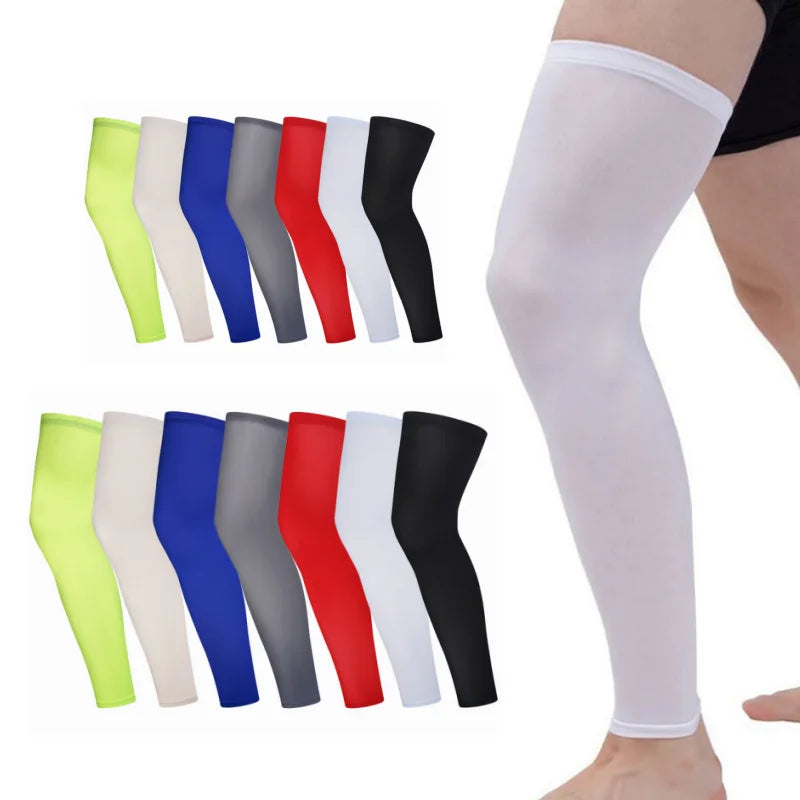Leg Guards Leg Warmers Outdoor Anti-slip Breathable Lycra Basketball Mountaineering Knee Guards Sports Cycling Leg Guards