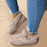 HOT Luxury women boots 2025  women warm cotton female handmade shoes snow boots  Winter round toe thick bottom plus velvet thick