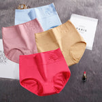 4Pcs Cotton Panties Women's High Waist Underwear Abdominal Plus Size Briefs Girls Female Seamless Underpants Sexy Lingeries Lady