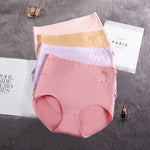 4Pcs Cotton Panties Women's High Waist Underwear Abdominal Plus Size Briefs Girls Female Seamless Underpants Sexy Lingeries Lady