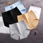 4Pcs Cotton Panties Women's High Waist Underwear Abdominal Plus Size Briefs Girls Female Seamless Underpants Sexy Lingeries Lady