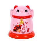 Japanese Cute Cartoon Fortune Cat Toothpick Case Lucky Animal Cat Toothpick Holder Home Table Decoration Storage Box Dispenser