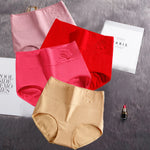 4Pcs Cotton Panties Women's High Waist Underwear Abdominal Plus Size Briefs Girls Female Seamless Underpants Sexy Lingeries Lady