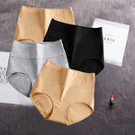 4Pcs Cotton Panties Women's High Waist Underwear Abdominal Plus Size Briefs Girls Female Seamless Underpants Sexy Lingeries Lady