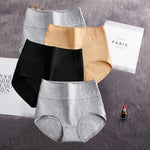 4Pcs Cotton Panties Women's High Waist Underwear Abdominal Plus Size Briefs Girls Female Seamless Underpants Sexy Lingeries Lady
