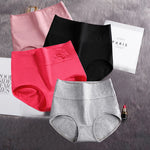 4Pcs Cotton Panties Women's High Waist Underwear Abdominal Plus Size Briefs Girls Female Seamless Underpants Sexy Lingeries Lady