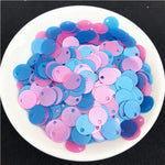 1 Pack Multi Size 6mm 8mm 10mm Flat Round Sequins Matte Glitter PVC Sequin Paillettes for Women Garments Accessories