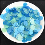 1 Pack Multi Size 6mm 8mm 10mm Flat Round Sequins Matte Glitter PVC Sequin Paillettes for Women Garments Accessories