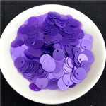 1 Pack Multi Size 6mm 8mm 10mm Flat Round Sequins Matte Glitter PVC Sequin Paillettes for Women Garments Accessories