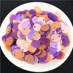 1 Pack Multi Size 6mm 8mm 10mm Flat Round Sequins Matte Glitter PVC Sequin Paillettes for Women Garments Accessories