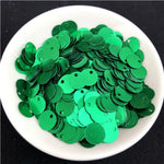 1 Pack Multi Size 6mm 8mm 10mm Flat Round Sequins Matte Glitter PVC Sequin Paillettes for Women Garments Accessories