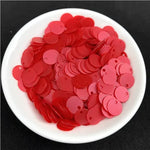 1 Pack Multi Size 6mm 8mm 10mm Flat Round Sequins Matte Glitter PVC Sequin Paillettes for Women Garments Accessories