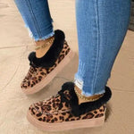 HOT Luxury women boots 2025  women warm cotton female handmade shoes snow boots  Winter round toe thick bottom plus velvet thick