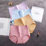 4Pcs Cotton Panties Women's High Waist Underwear Abdominal Plus Size Briefs Girls Female Seamless Underpants Sexy Lingeries Lady