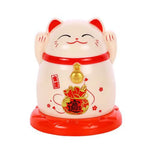 Japanese Cute Cartoon Fortune Cat Toothpick Case Lucky Animal Cat Toothpick Holder Home Table Decoration Storage Box Dispenser
