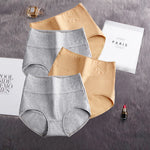 4Pcs Cotton Panties Women's High Waist Underwear Abdominal Plus Size Briefs Girls Female Seamless Underpants Sexy Lingeries Lady