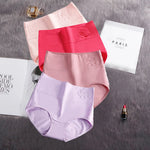 4Pcs Cotton Panties Women's High Waist Underwear Abdominal Plus Size Briefs Girls Female Seamless Underpants Sexy Lingeries Lady