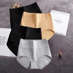 4Pcs Cotton Panties Women's High Waist Underwear Abdominal Plus Size Briefs Girls Female Seamless Underpants Sexy Lingeries Lady