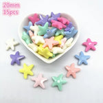 All Kinds of Shape Colourful Acrylic Loose Spacer Beads for Jewelry Making DIY Beaded Material Early Education Accessories