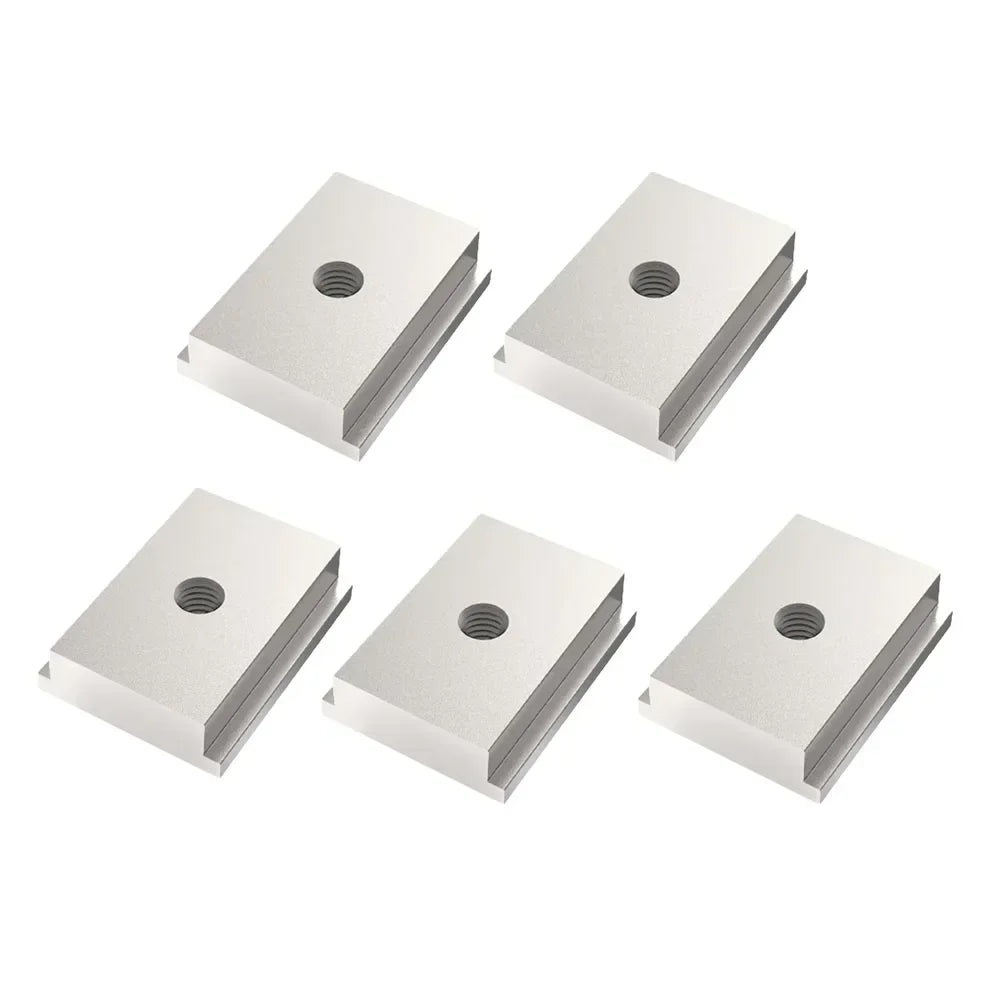 5pcs T-track Slider For Woodworking Tool Milling Table M6/M8 T-Track Slider Aluminum Alloy T Slot Nut Replacement Spare Parts