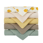 5 Pcs Towel Baby Face Cloth Baby Bath Towel Handkerchief Cotton Burp Cloth Soft Absorbent Gauze Kindergarten Washcloth
