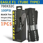 Eagle F1 Road Bike Tire Tubeless/Tube Tyre 700x25/28/30/32C Bicycle Foldable Anti-puncture Gravel Tyre Cycling Parts