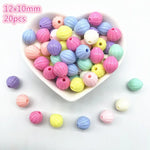 All Kinds of Shape Colourful Acrylic Loose Spacer Beads for Jewelry Making DIY Beaded Material Early Education Accessories