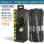 Eagle F1 Road Bike Tire Tubeless/Tube Tyre 700x25/28/30/32C Bicycle Foldable Anti-puncture Gravel Tyre Cycling Parts
