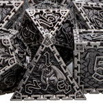 DND D20 Dice Set Dungeon and Dragon Metal Polyhedral D&D Dice for  Pathfinder RPG Roll Playing Game D20 D12 D10 D8 D6 D4