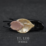 Women Headwear Cute Hair Clip Leaf Hair Grip Fashion Hair Claw Rhinestone Hair Accessories For Women