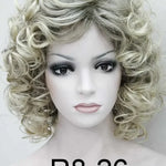 StrongBeauty Women's wig Black/Dark brown Medium Curly Hair Natural Synthetic Full Wigs