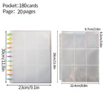 Kpop Photo Album Large Capacity Binder Photocard Holder 2/4/9 Grid Loose-Leaf Picture Photo Card Book Binding Machine 포토카드 바인더