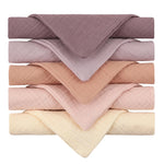 5 Pcs Towel Baby Face Cloth Baby Bath Towel Handkerchief Cotton Burp Cloth Soft Absorbent Gauze Kindergarten Washcloth