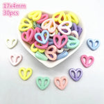 All Kinds of Shape Colourful Acrylic Loose Spacer Beads for Jewelry Making DIY Beaded Material Early Education Accessories