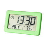 Mini Digital Clock Temperature Humidity Portable Watch Clock Thermometer Hygrometer 12/24 Hours Battery Powered Clocks Home
