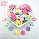 All Kinds of Shape Colourful Acrylic Loose Spacer Beads for Jewelry Making DIY Beaded Material Early Education Accessories