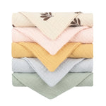 5 Pcs Towel Baby Face Cloth Baby Bath Towel Handkerchief Cotton Burp Cloth Soft Absorbent Gauze Kindergarten Washcloth