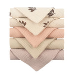 5 Pcs Towel Baby Face Cloth Baby Bath Towel Handkerchief Cotton Burp Cloth Soft Absorbent Gauze Kindergarten Washcloth
