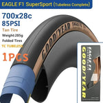 Eagle F1 Road Bike Tire Tubeless/Tube Tyre 700x25/28/30/32C Bicycle Foldable Anti-puncture Gravel Tyre Cycling Parts