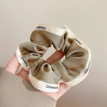 French Style Women Silk Scrunchie high sense Solid Color Hair Bands ladies Sports Dancing Ponytail Holder Hair Accessories Ties