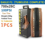 Eagle F1 Road Bike Tire Tubeless/Tube Tyre 700x25/28/30/32C Bicycle Foldable Anti-puncture Gravel Tyre Cycling Parts