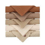 5 Pcs Towel Baby Face Cloth Baby Bath Towel Handkerchief Cotton Burp Cloth Soft Absorbent Gauze Kindergarten Washcloth