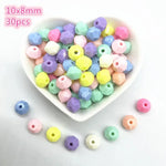 All Kinds of Shape Colourful Acrylic Loose Spacer Beads for Jewelry Making DIY Beaded Material Early Education Accessories