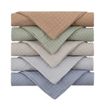 5 Pcs Towel Baby Face Cloth Baby Bath Towel Handkerchief Cotton Burp Cloth Soft Absorbent Gauze Kindergarten Washcloth