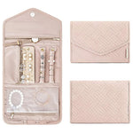 1Pc Roll Foldable Jewelry Case Travel Jewelry Organizer Portable For Journey Earrings Rings Necklaces Brooches Storage Bag