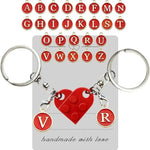 Personalized Brick Matching Heart Keychains - Gifts for Mom, Dad, Couple, Boyfriend, Girlfriend, Lovers