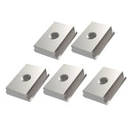 5pcs T-track Slider For Woodworking Tool Milling Table M6/M8 T-Track Slider Aluminum Alloy T Slot Nut Replacement Spare Parts