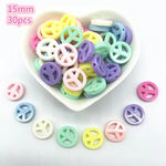 All Kinds of Shape Colourful Acrylic Loose Spacer Beads for Jewelry Making DIY Beaded Material Early Education Accessories