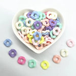 All Kinds of Shape Colourful Acrylic Loose Spacer Beads for Jewelry Making DIY Beaded Material Early Education Accessories