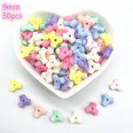 All Kinds of Shape Colourful Acrylic Loose Spacer Beads for Jewelry Making DIY Beaded Material Early Education Accessories